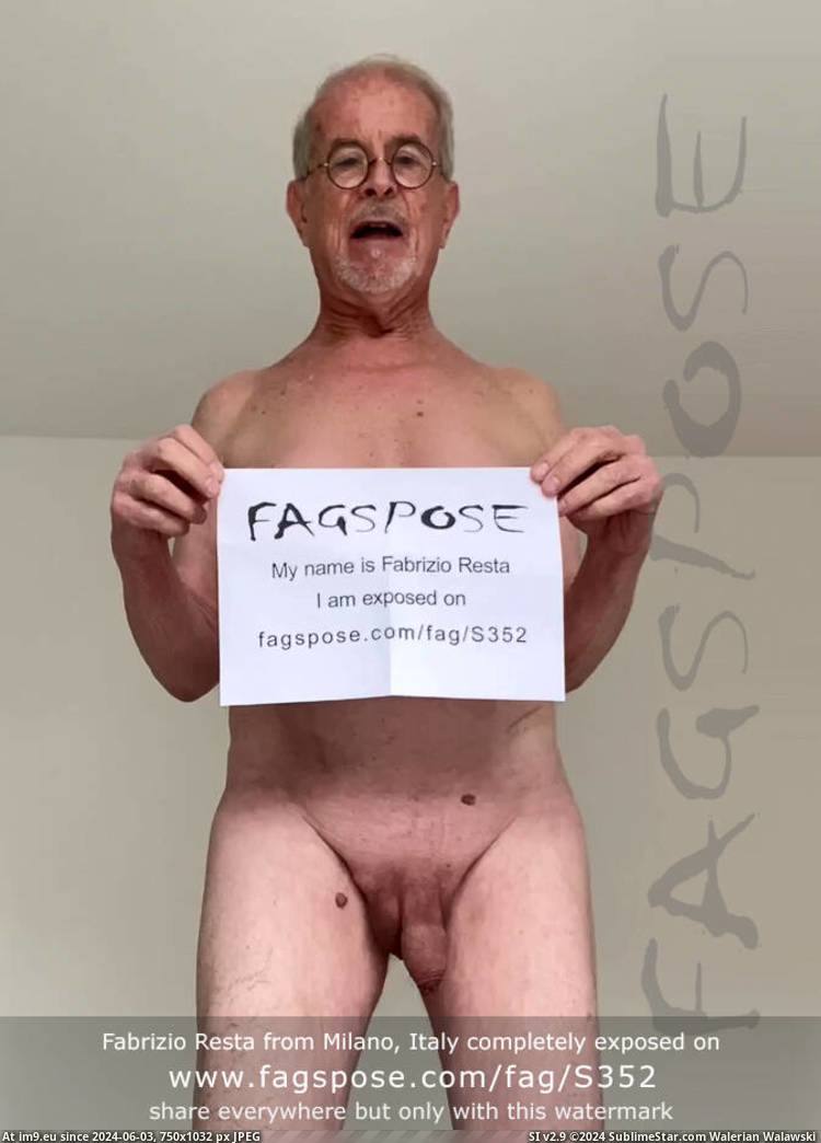 Pic Gay Faggot Fag Italy Exposedfag Fagexposed Resta S352  