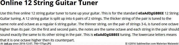 12-String Guitar Tuner instructions (in WestmanJams)