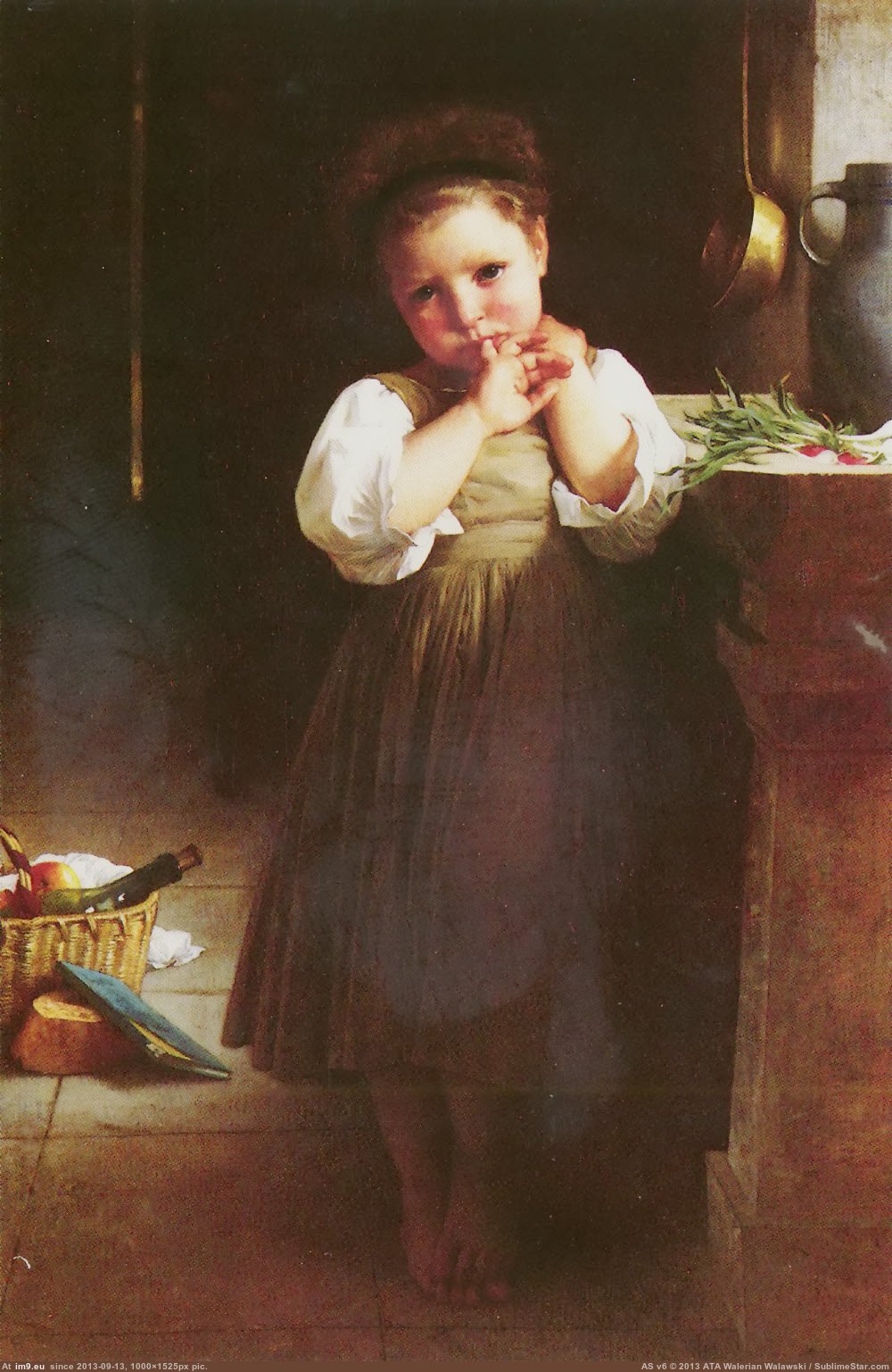 (1871) Petite Boudeuse - William Adolphe Bouguereau (in William Adolphe Bouguereau paintings (1825-1905))