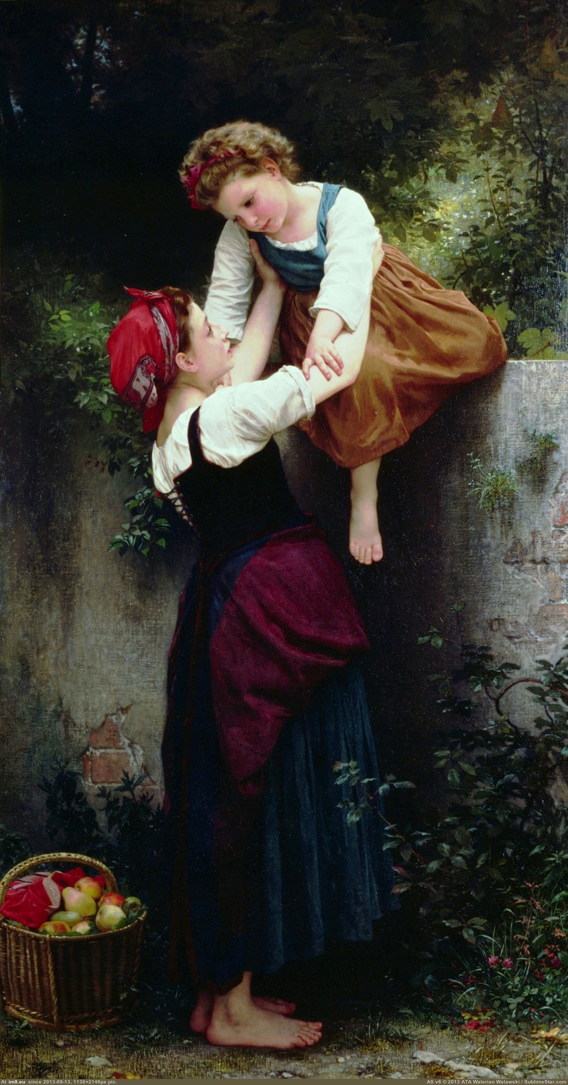 (1872) Petites Maraudeuses - William Adolphe Bouguereau (in William Adolphe Bouguereau paintings (1825-1905))