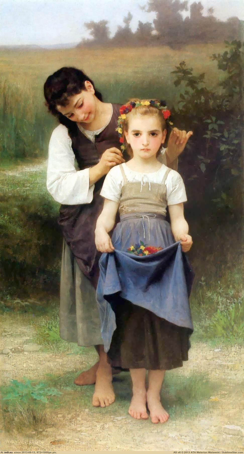 (1884) Parure Des Champs - William Adolphe Bouguereau (in William Adolphe Bouguereau paintings (1825-1905))
