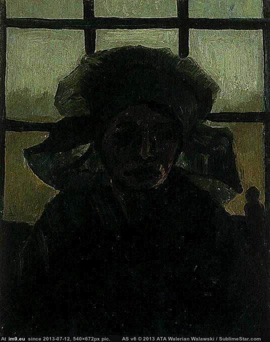 1885 Head of a Woman version 2 (in Vincent van Gogh Paintings - 1883-86 Nuenen and Antwerp)