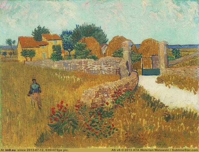 1888 Farmhouse in Provence (in Vincent van Gogh Paintings - 1888-89 Arles)