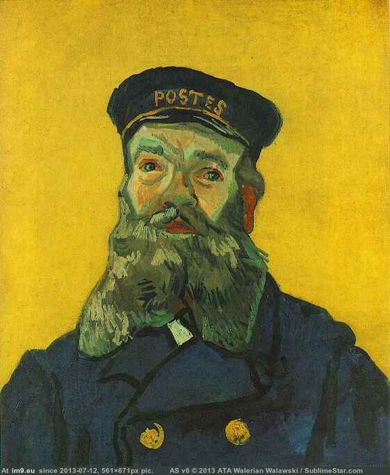 1888 Portrait of the Postman Joseph Roulin version 3 (in Vincent van Gogh Paintings - 1888-89 Arles)
