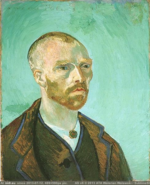 1888 Self-Portrait (Dedicated to Paul Gauguin) (in Vincent van Gogh Paintings - 1888-89 Arles)