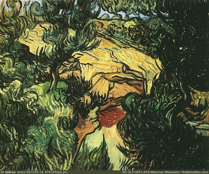 1889 Entrance to a Quarry (in Vincent van Gogh Paintings - 1889-90 Saint-Rémy)