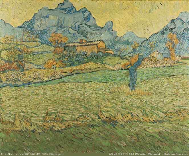 Vincent van Gogh, Mountains at Saint-Rémy