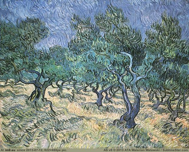 1889 Olive Grove version 2 (in Vincent van Gogh Paintings - 1889-90 Saint-Rémy)