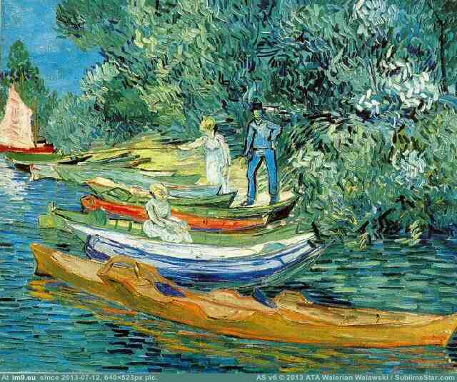 1890 Bank of the Oise at Auvers (in Vincent van Gogh Paintings - 1890 Auvers-sur-Oise)