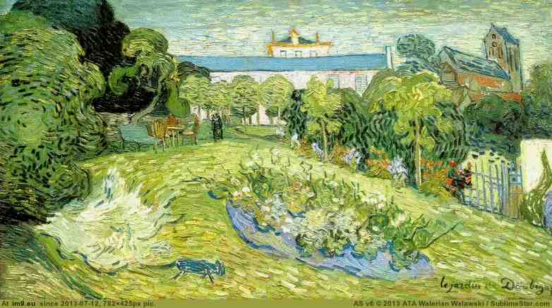 1890 Daubigny's Garden version 2 (in Vincent van Gogh Paintings - 1890 Auvers-sur-Oise)