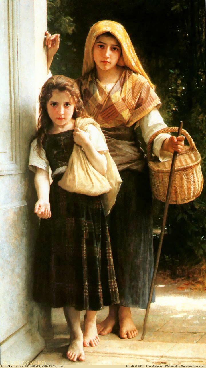 (1890) Petites Mendiantes - William Adolphe Bouguereau (in William Adolphe Bouguereau paintings (1825-1905))