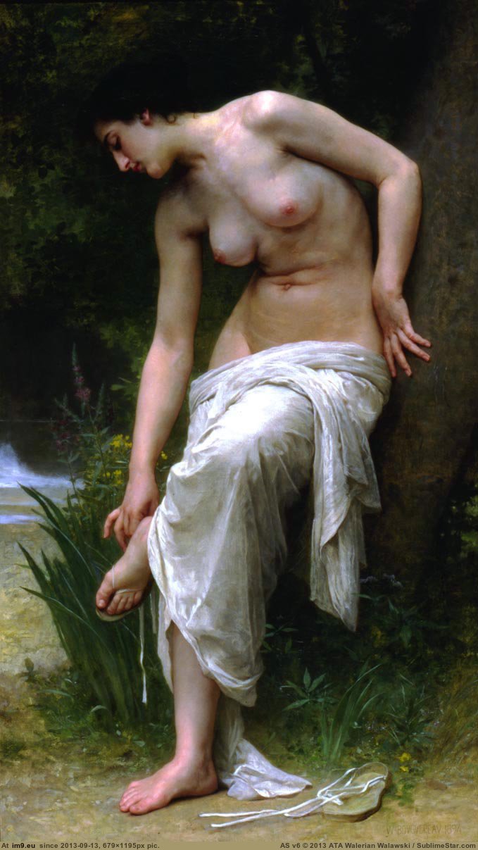 (1894) Apres Le Bain - William Adolphe Bouguereau (in William Adolphe Bouguereau paintings (1825-1905))