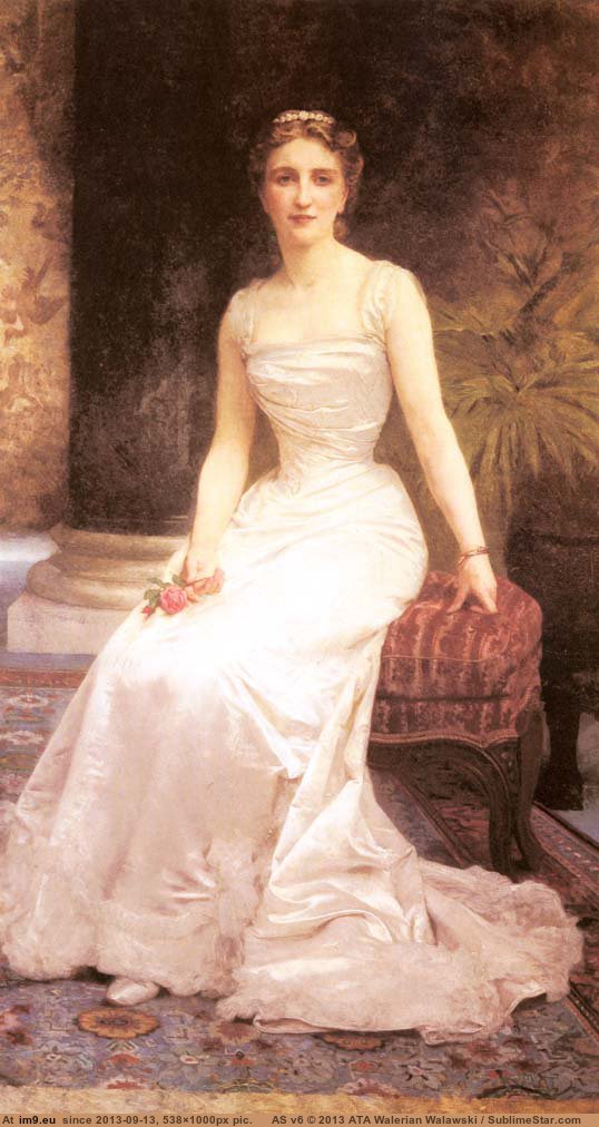 (1900) Portrait Of Madame Olry Roederer - William Adolphe Bouguereau (in William Adolphe Bouguereau paintings (1825-1905))