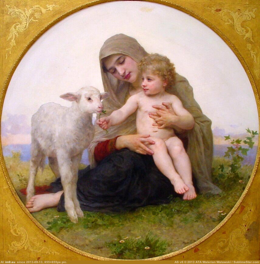 (1903) La Vierge A Lagneau - William Adolphe Bouguereau (in William Adolphe Bouguereau paintings (1825-1905))
