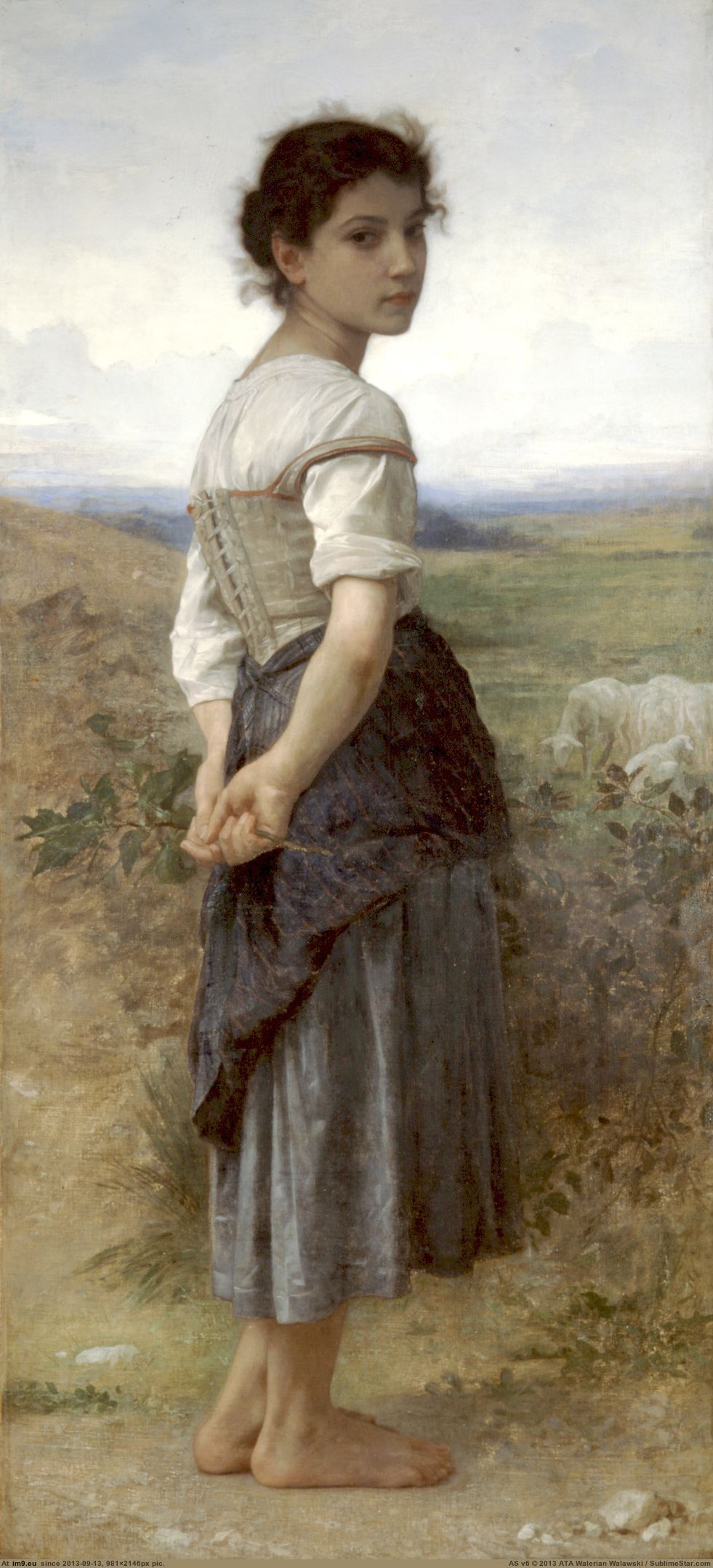 (1905) Jeune Bergere - William Adolphe Bouguereau (in William Adolphe Bouguereau paintings (1825-1905))
