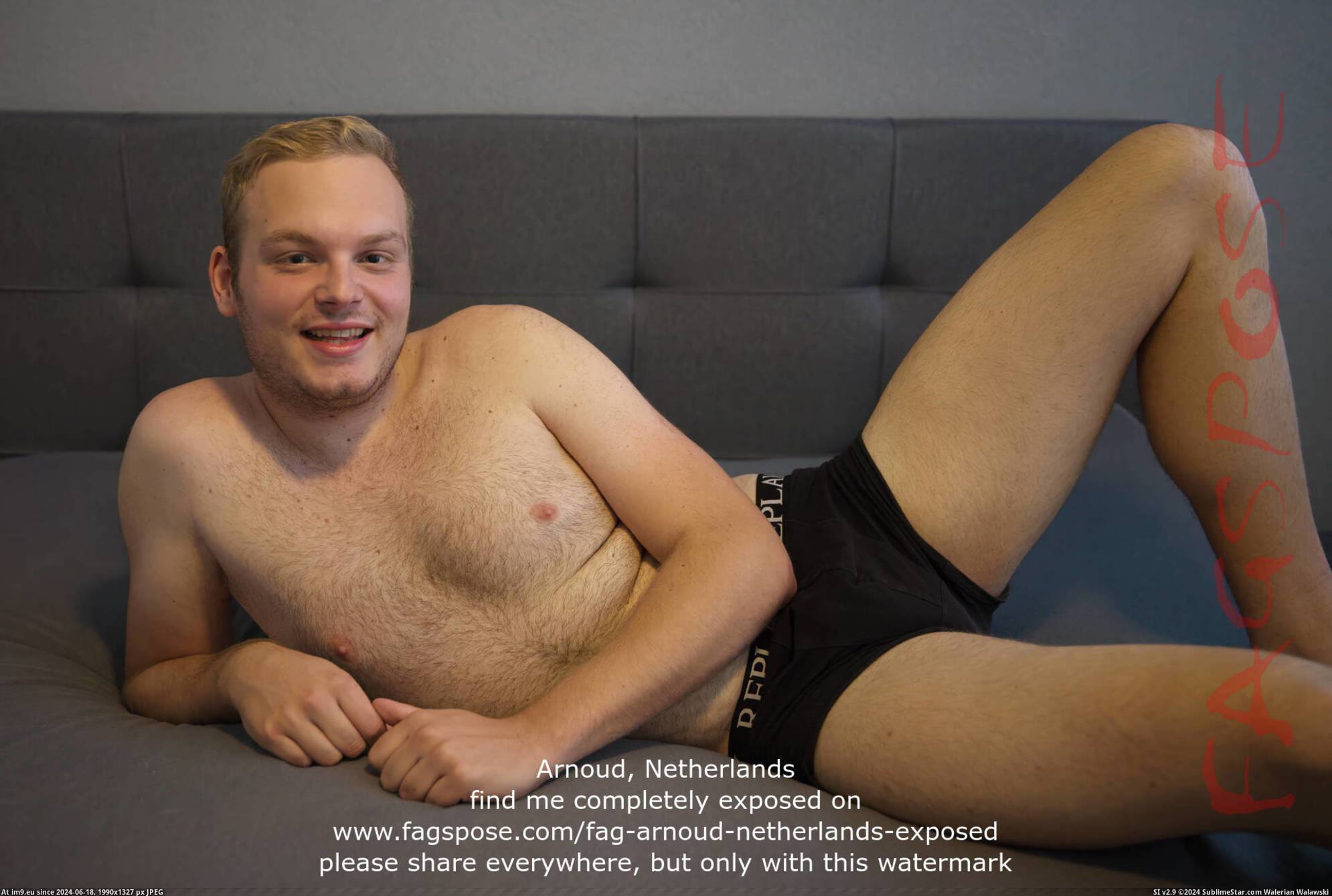 Pic Asshole Happy Twink Dildo Arnoud Jockstrap Fagspose  