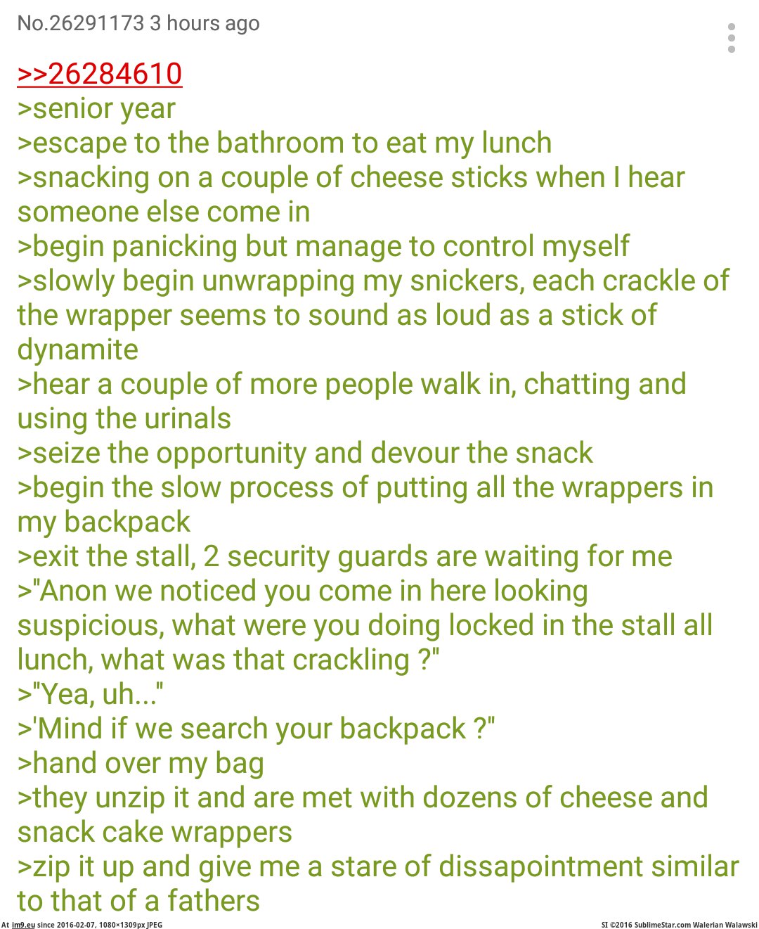 [4chan] Anon eats lunch in the bathroom (in My r/4CHAN favs)