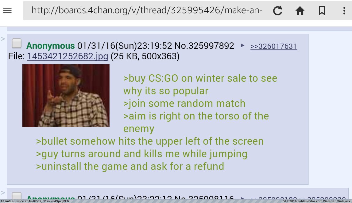 [4chan] Anon plays CS:GO (in My r/4CHAN favs)