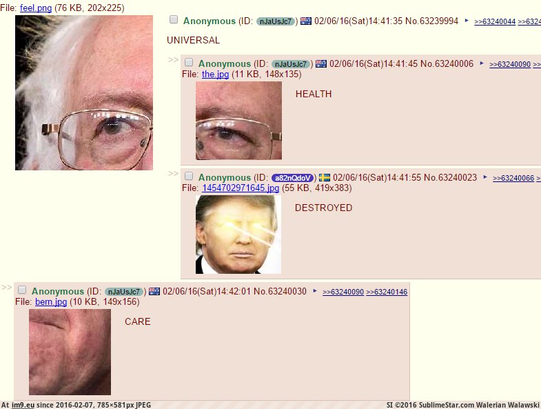 [4chan] Bernie gets stumped by the Donald J. Trump (in My r/4CHAN favs)