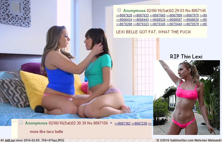[4chan] -gif- shitlord reacts to the transformed Lexi Belle (in My r/4CHAN favs)