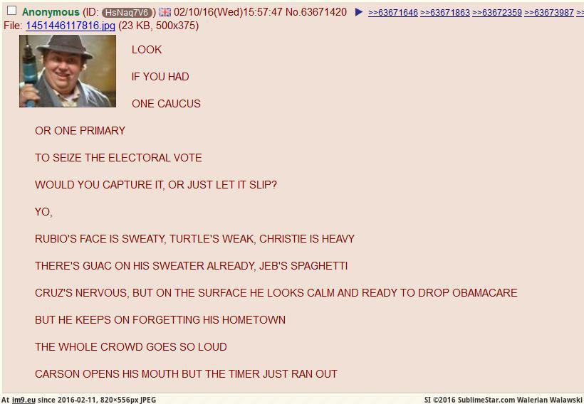 [4chan] Look, if you had one caucus.. (in My r/4CHAN favs)