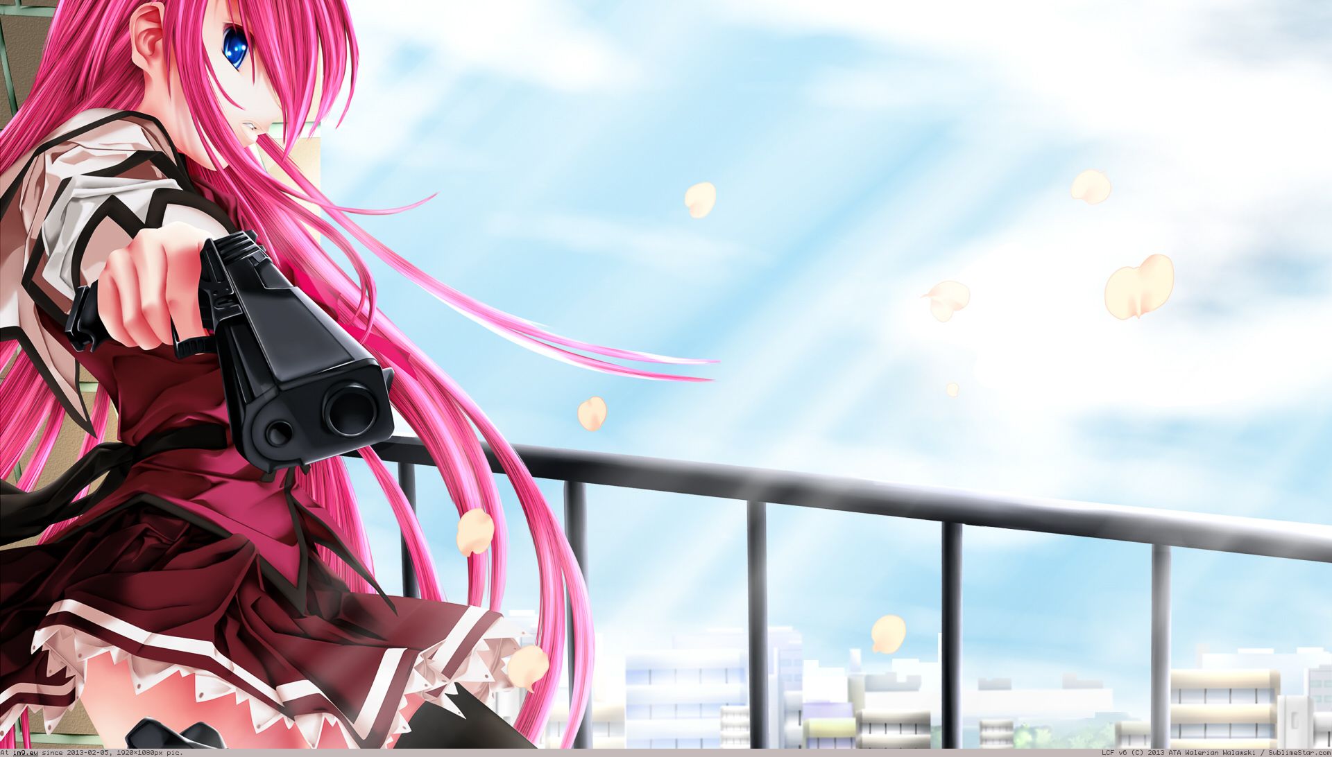 Pic. #Anime #1920x1080 #Trap #Gun #Weapon #Thighhighs #Seifuku #Tate  #Wallpa #Koisuru, 208162B – Anime Wallpapers 1920x1080 (HD manga)