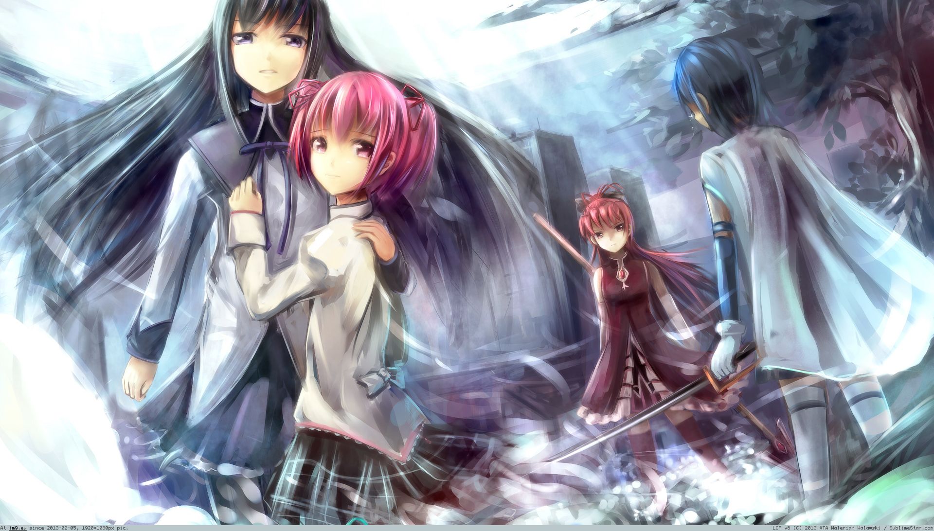 Desktop Wallpapers Mahou Shoujo Madoka Magica Anime 1920x1080