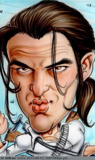 Antonio Banderas 2 Cartoon Character (in Movie Stars Funny Cartoon Characters)