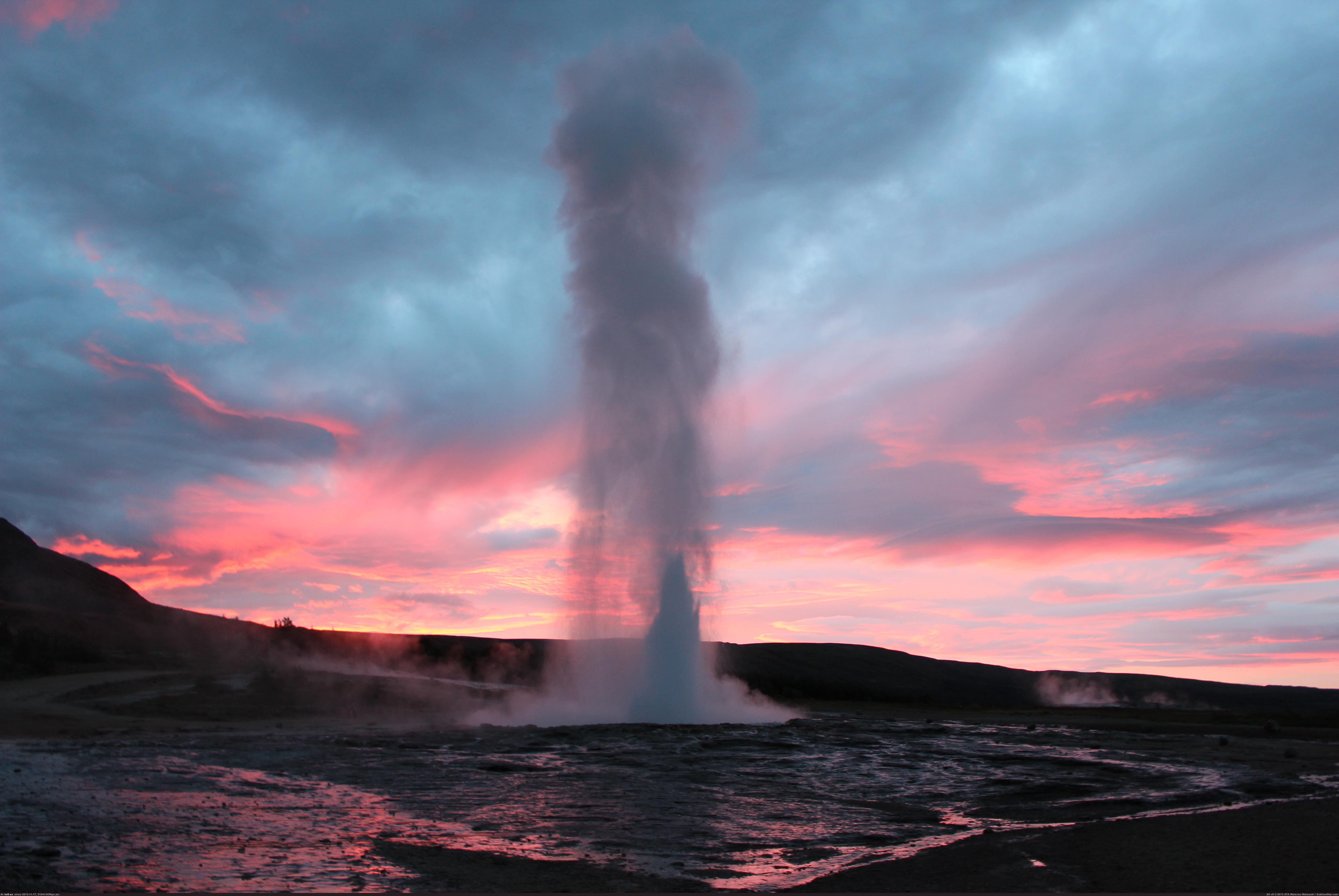 Pic. #Hot #Night #Strokkur #Iceland #Spring, 799215B – My r ...