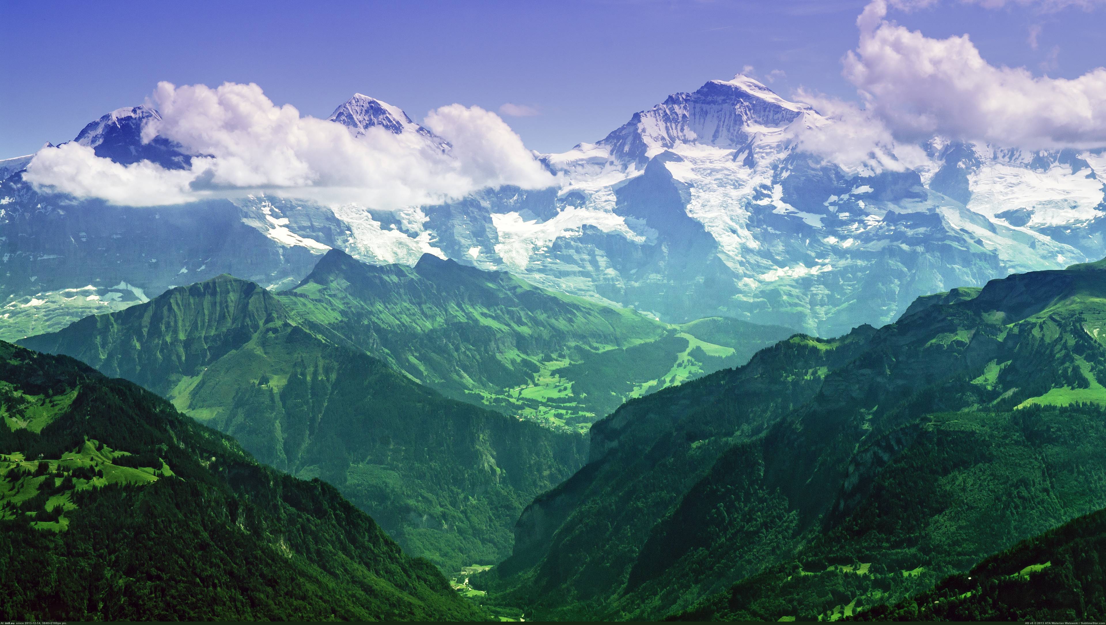 Pic. #Wallpapers #Switzerland #Mighty #Bernese #Jungfrau #Alps #3840x2160,  1020350B – My r/EARTHPORN favs