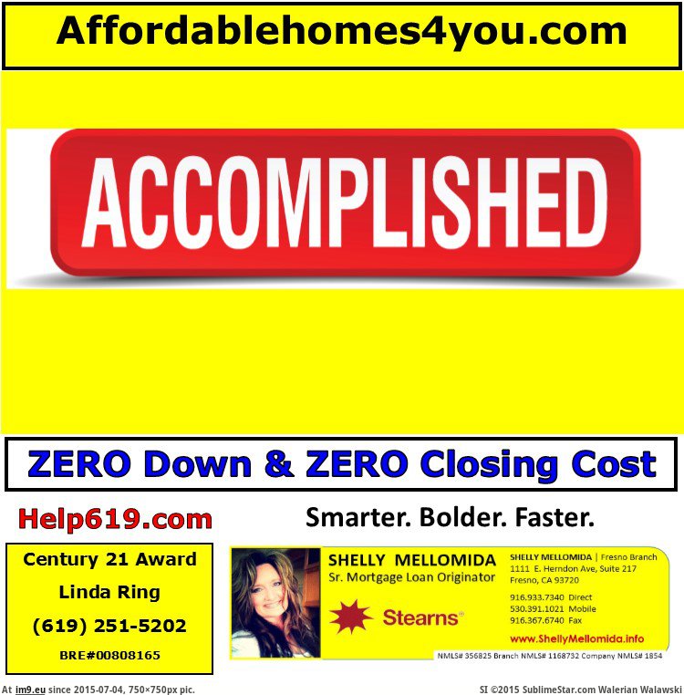 Getting Your Homeownership Zero Down Zero Closing Cost Loan Century 21 Award San Diego Linda Ring and Shelly Mellomida (in Linda Ring Century 21 Award San Diego Real Estate)