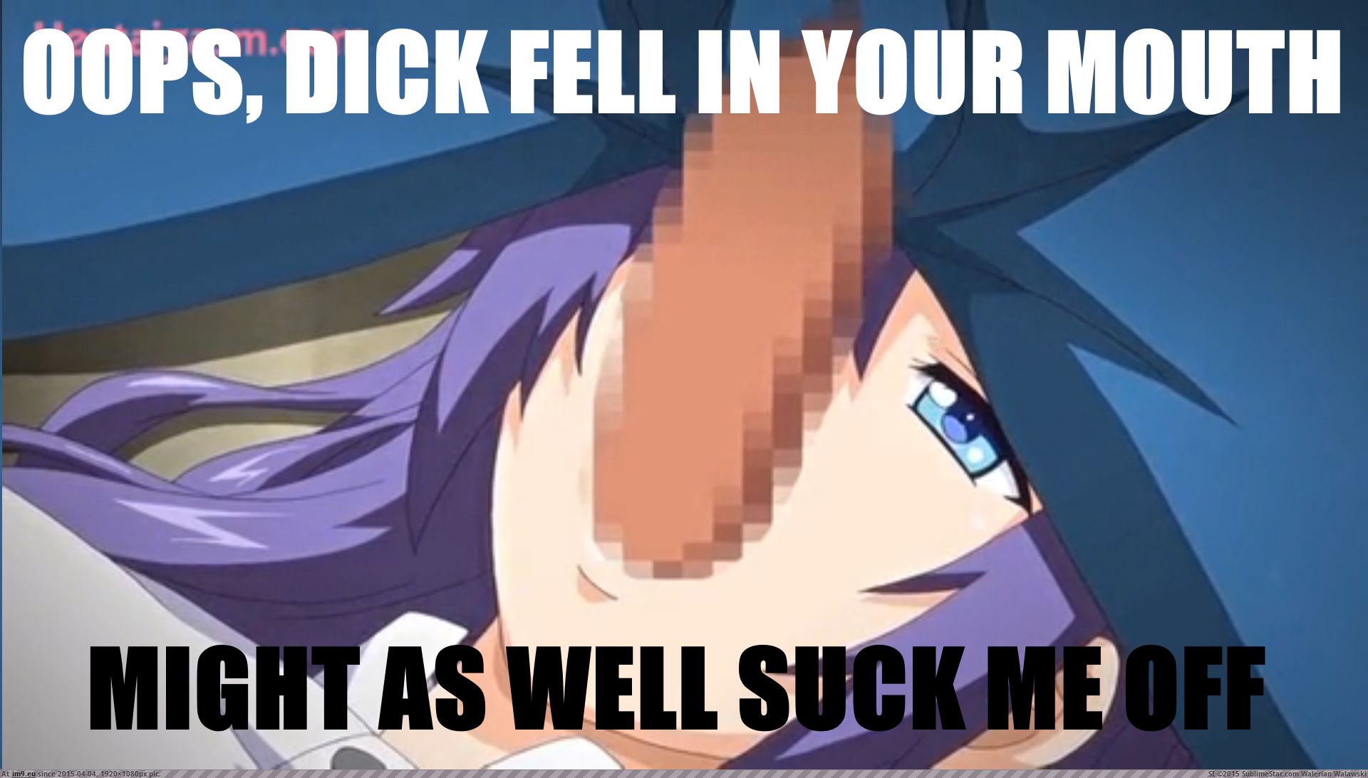 I fell dick meme