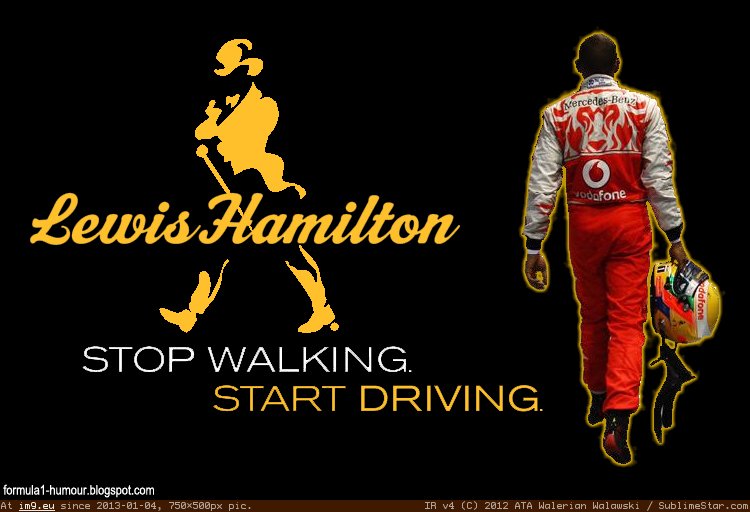 Lewis Hamilton Keep Walking (F1 humour) (in F1 Humour Images)