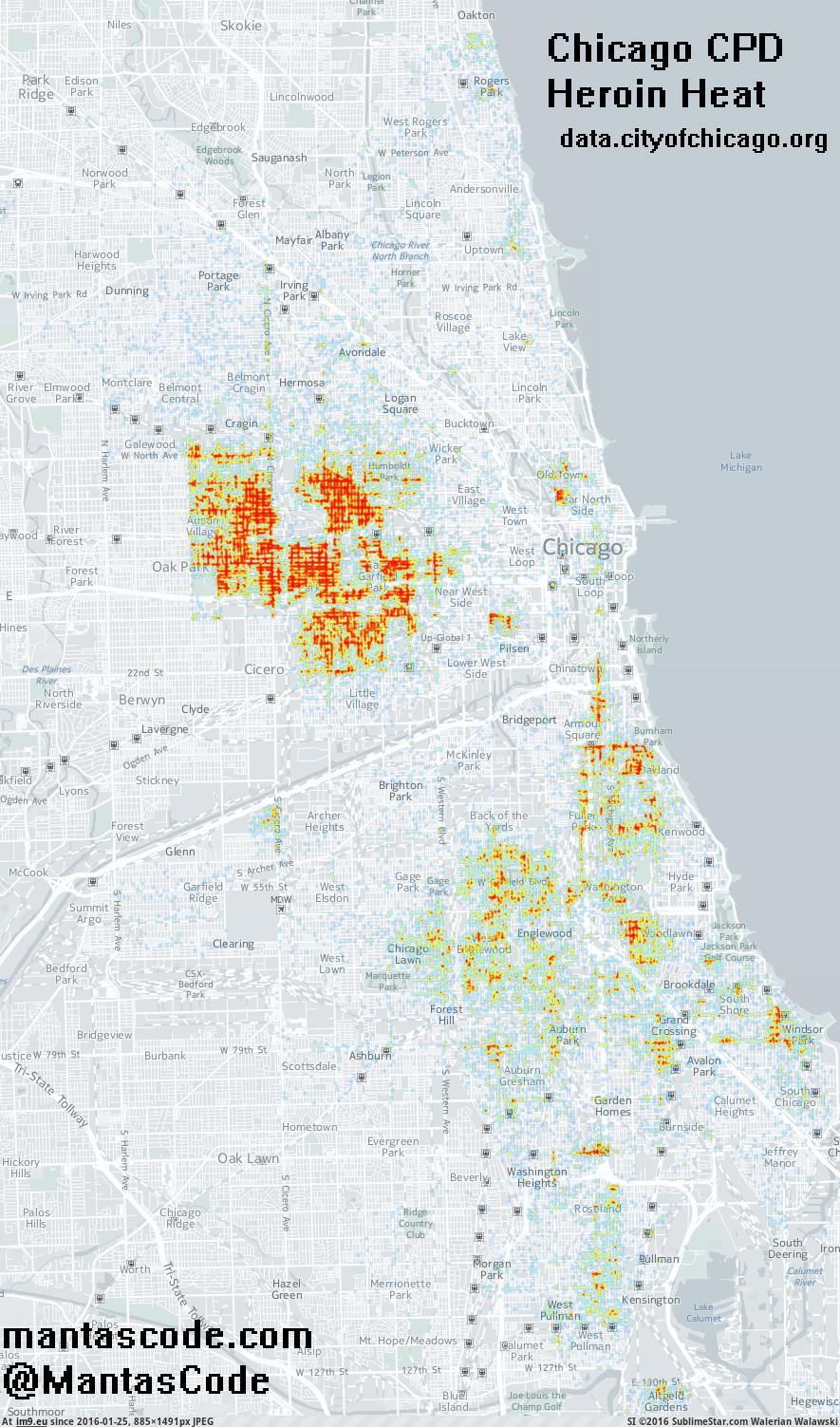 [Mapporn] Chicago Heroin [885x1491] (in My r/MAPS favs)
