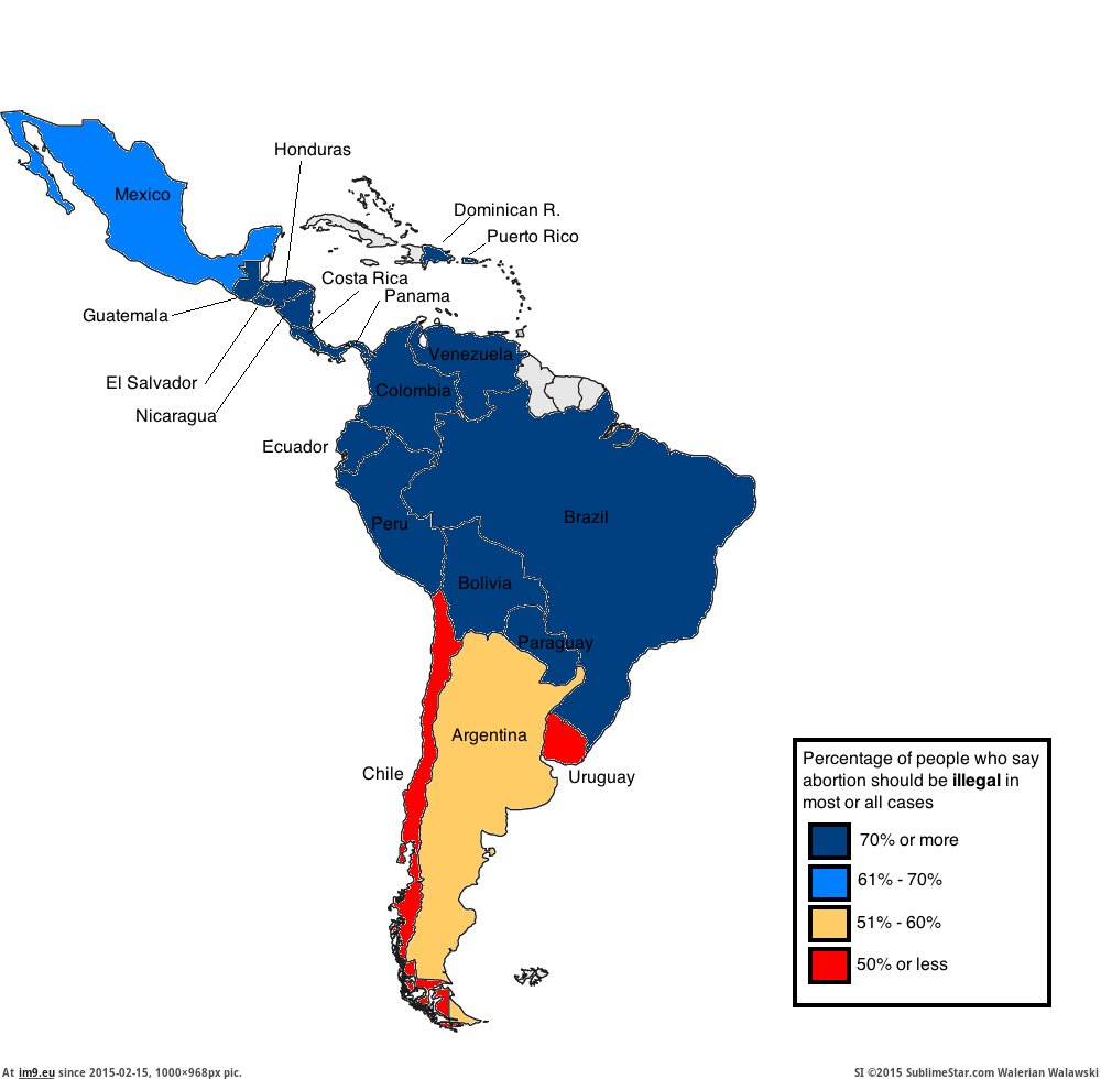 Pic. #People #American #Latin #Abortion #Countries #Percentage, 89604B – My  r/MAPS favs