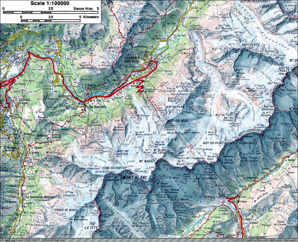 Pic. #French #Blanc #Mont #Alps, 289875B – My r/MAPS favs