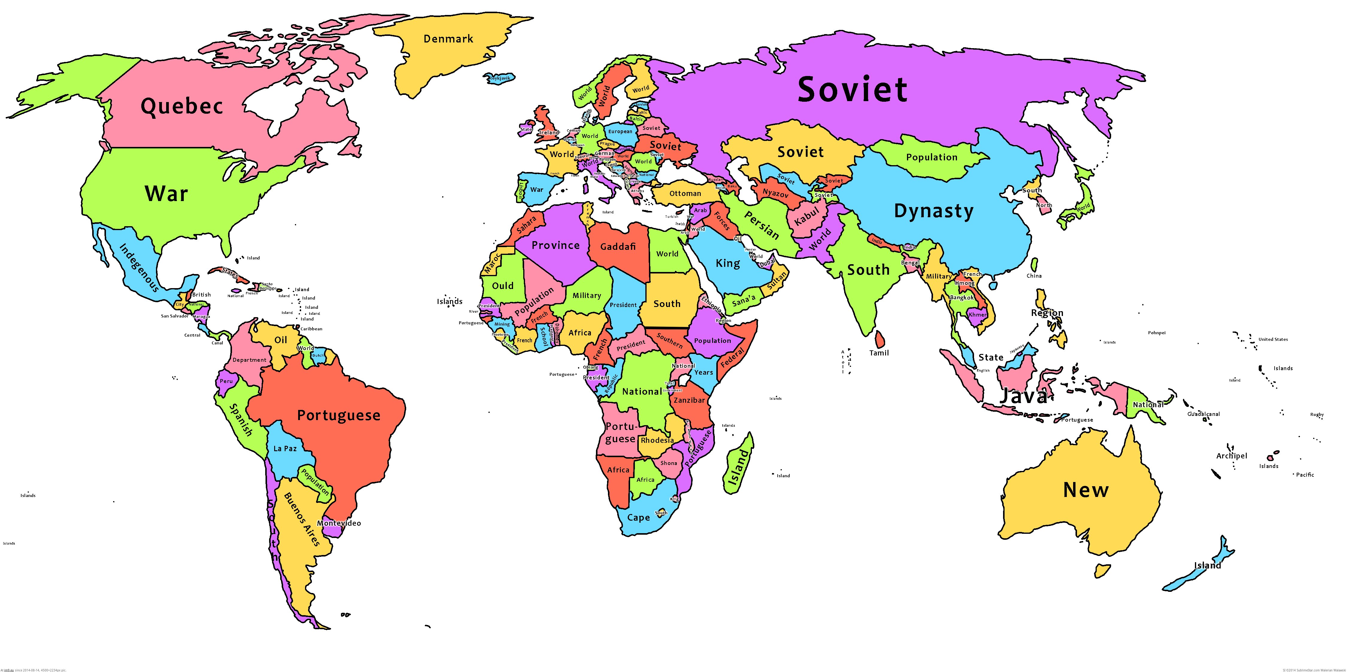 Pic. #Words #Wikipedia #Recurrent #4500x2234, 931971B – My r/MAPS favs