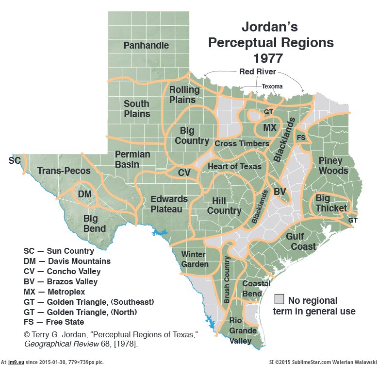 Pic Texas Regions B My R Maps Favs