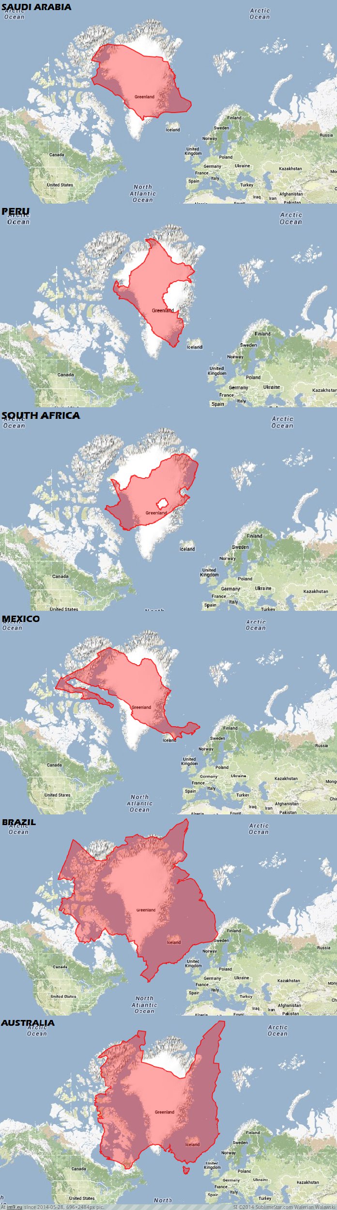 Pic Map Countries Greenland Mercator 696x2484 Maps Putting