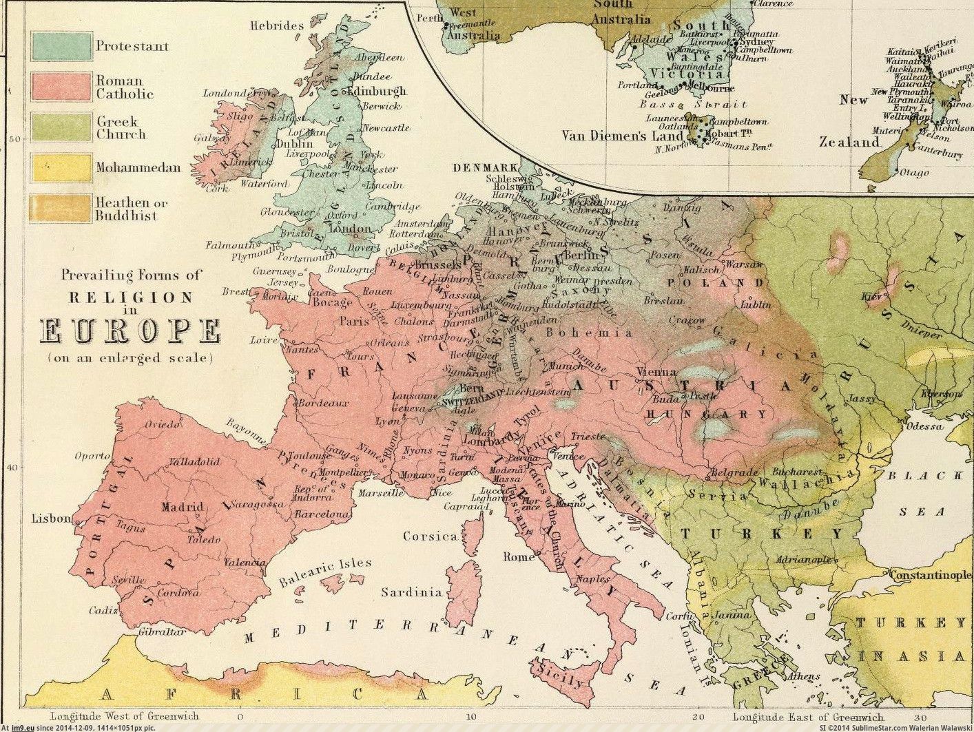 19th Century European Porn - Pic. #Europe #Late #19th #Century #Religion, 464381B â€“ My r/MAPS favs