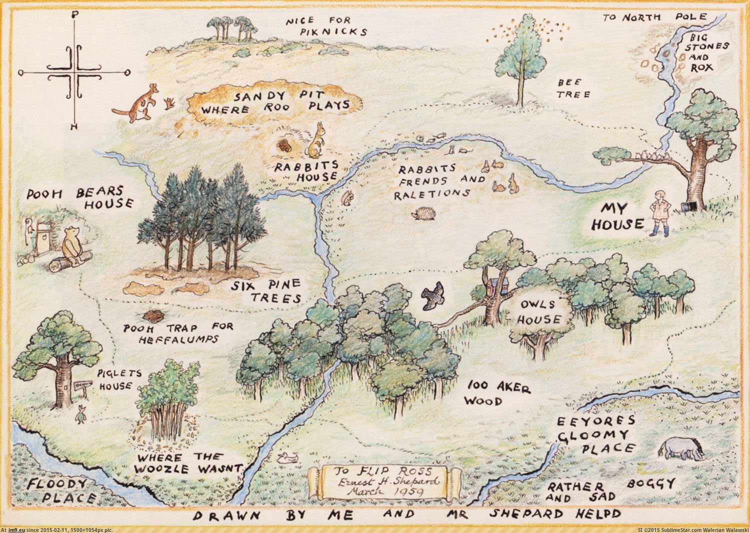 Pic. #Wood #Pooh #Winnie #Piglet #Acre, 360131B – My r/MAPS favs