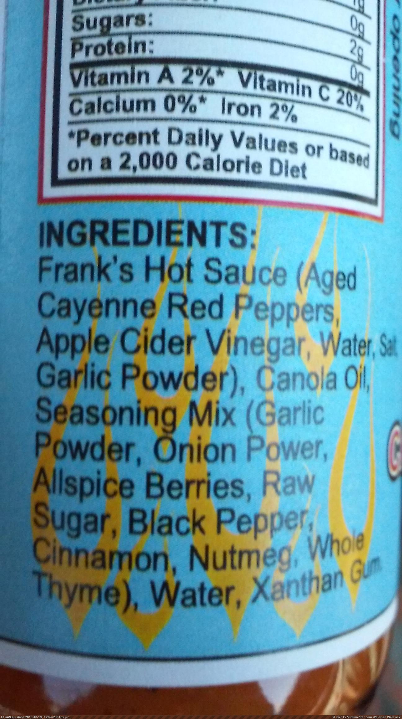 [Mildlyinteresting] The first ingredient in this hot sauce is a different company's hot sauce (in My r/MILDLYINTERESTING favs)