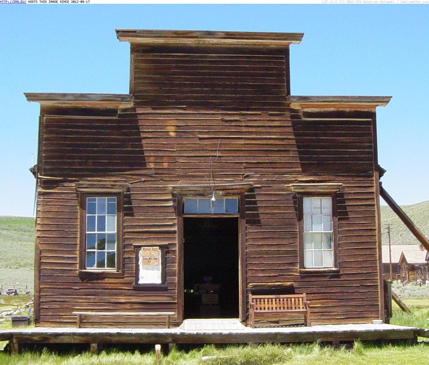 Miners Union Hall In Bodie, California (in Bodie - a ghost town in Eastern California)