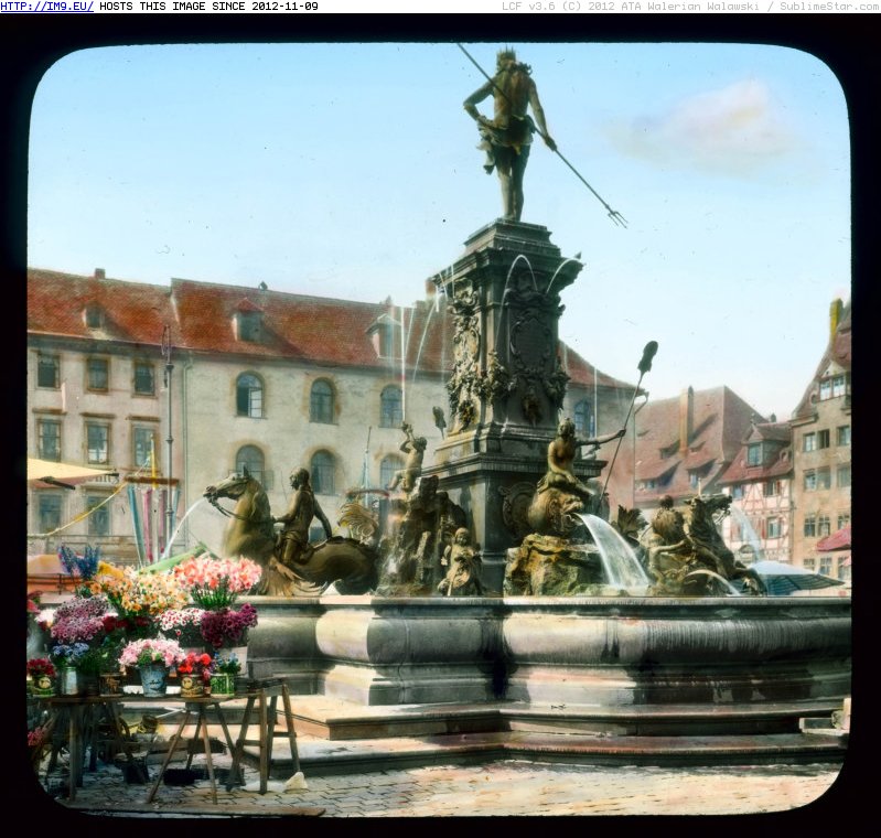 Pic. #Square #Fountain #Nuremberg #Neptune #Market, 124547B ...