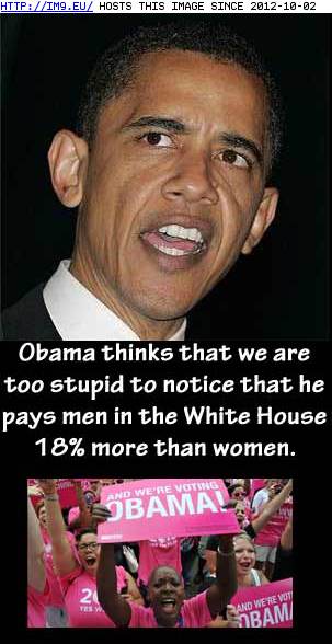 Obama-pays-men-18-percent-more-than-women (in Obama the failure)