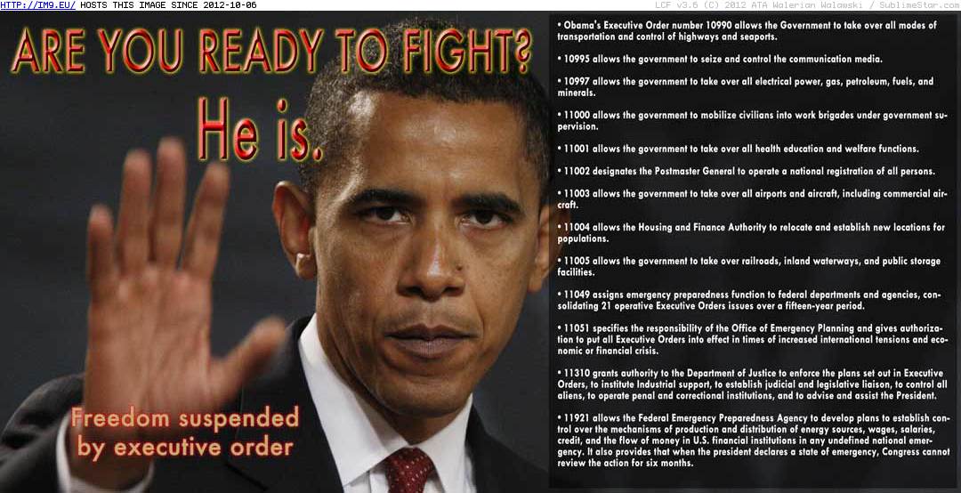 Obama Ready To Fight Americans (in Obama is Failure)