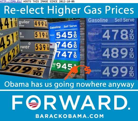Obama ReElect Higher Gas Prices (in Obama is Failure)