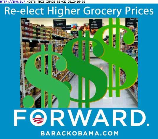 Obama ReElect Higher Grocery Prices (in Obama is Failure)