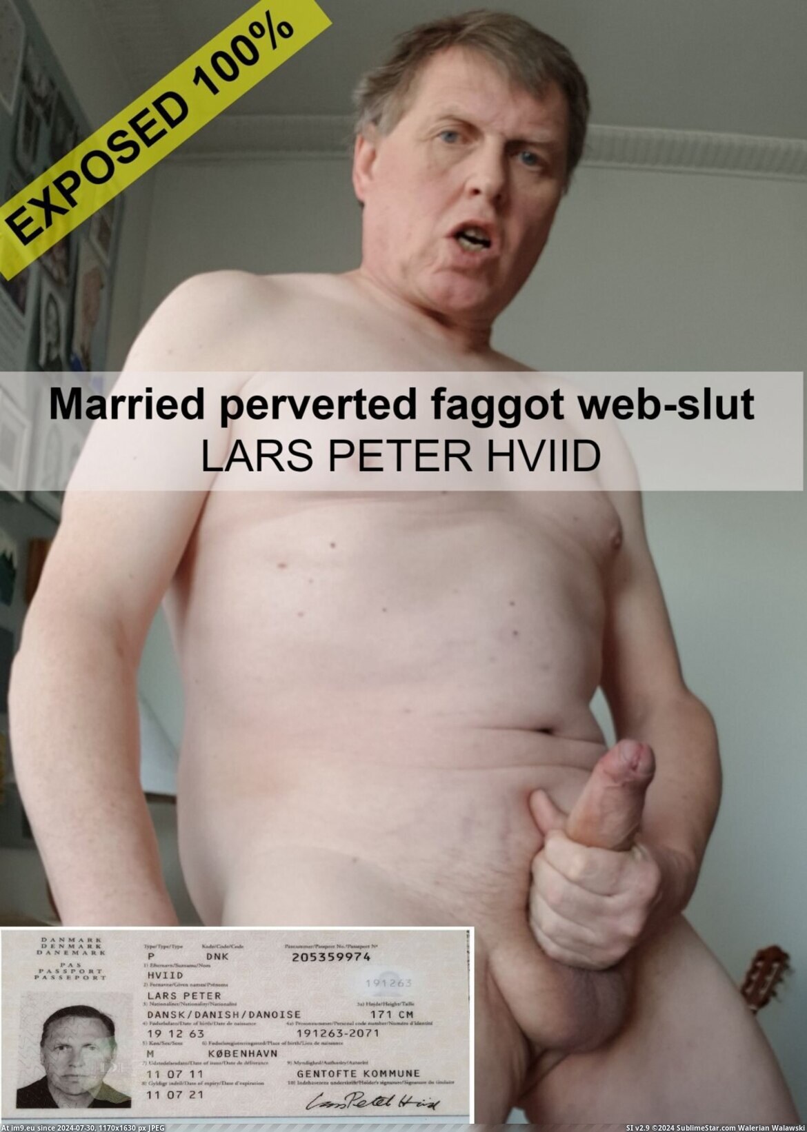 Pic Nude Photo Slave Faggot Lars Gay Exposed 215674B  