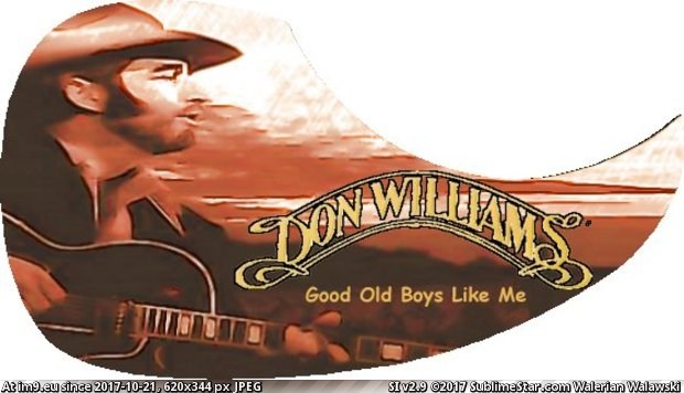 Pick Guard - Don Williams (in Custom Pickguard Art)